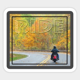 Motorcycles and Autumn Sticker